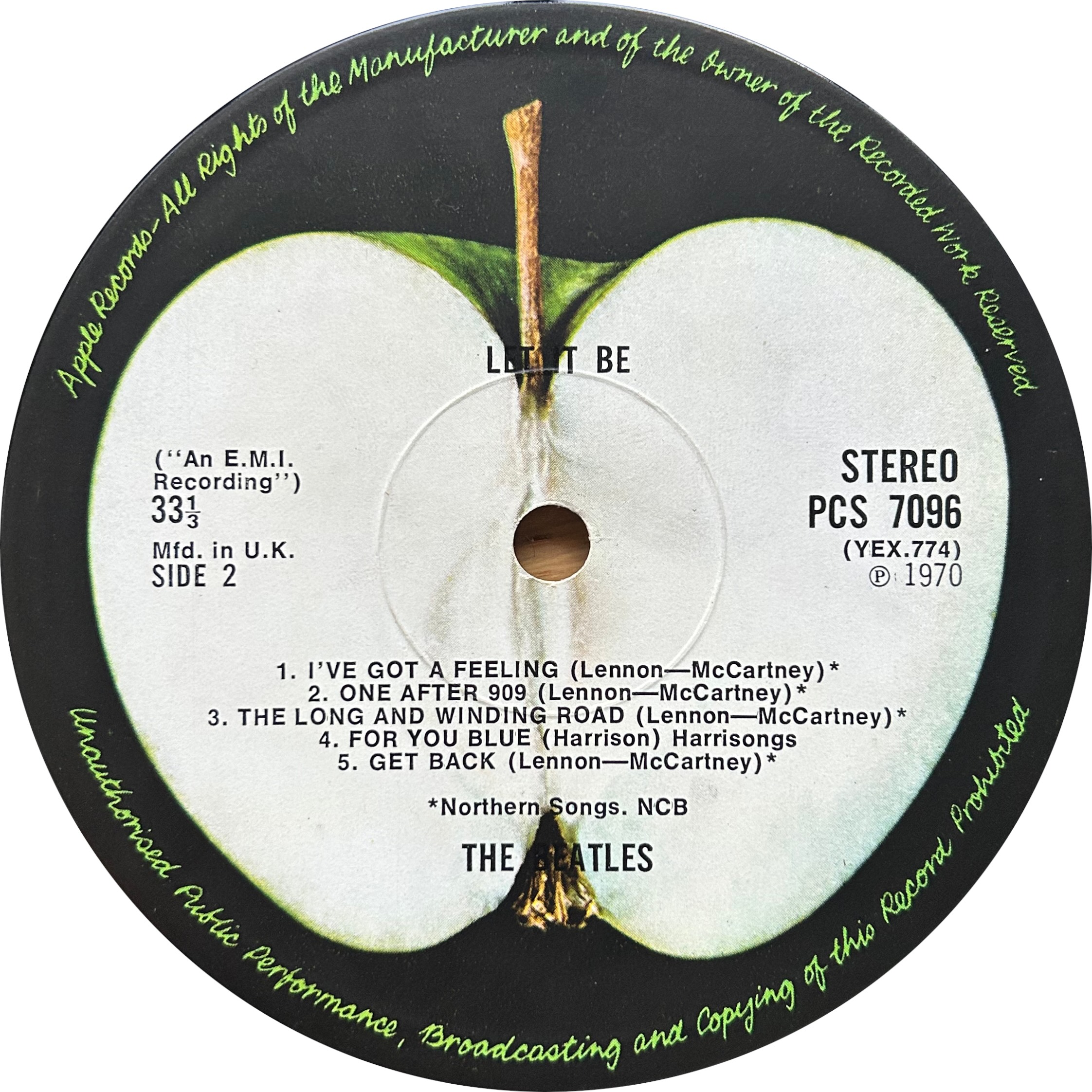 UK盤】Let It Be(2U/3U) - beatles_vinyl @ ウィキ - atwiki（アット